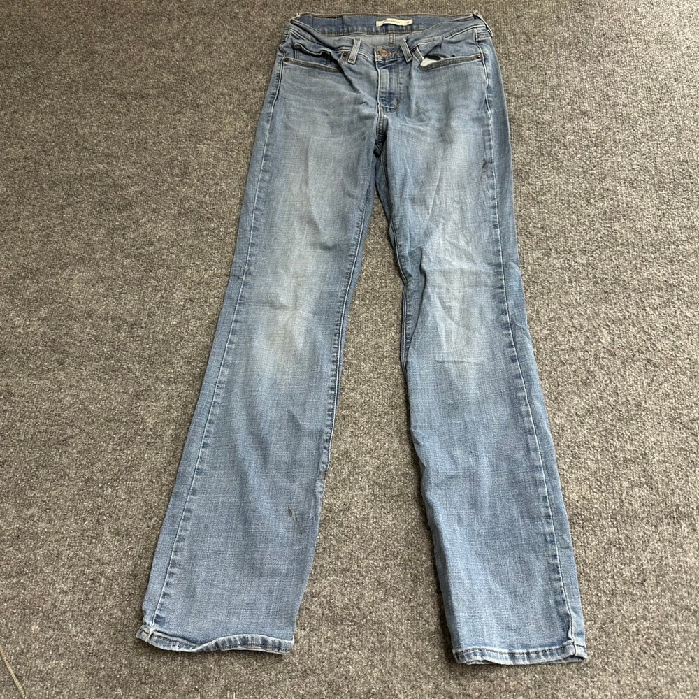 Levi's Jeans Womens Size 6 Light Wash Classic Bootcut Denim Casual Stained